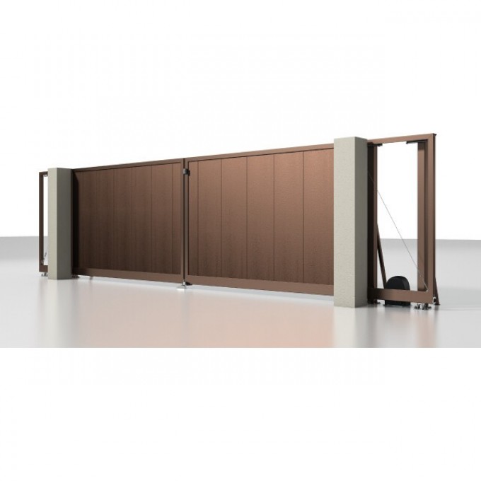 Откатные ворота ALUTECH Prestige 6000х2000 мм с электроприводом 67537 Откатные ворота ALUTECH Prestige 6000х2000 мм с электроприводом 67537