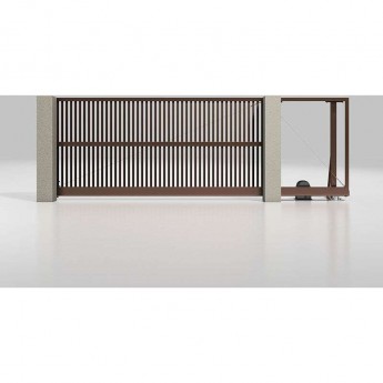 Откатные ворота с автоматикойALUTECH Prestige 4000х2000 мм