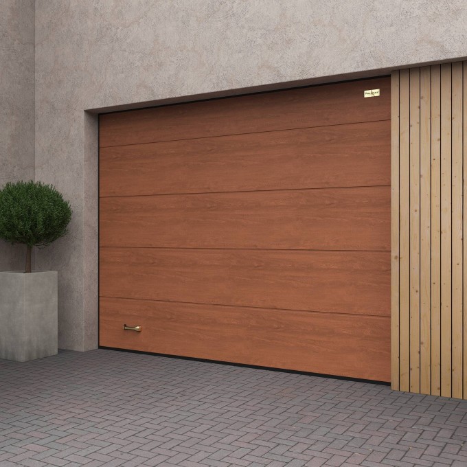 Подъемные секционные гаражные ворота ALUTECH Prestige 3000×2375 мм 49590 Подъемные секционные гаражные ворота ALUTECH Prestige 3000×2375 мм 49590