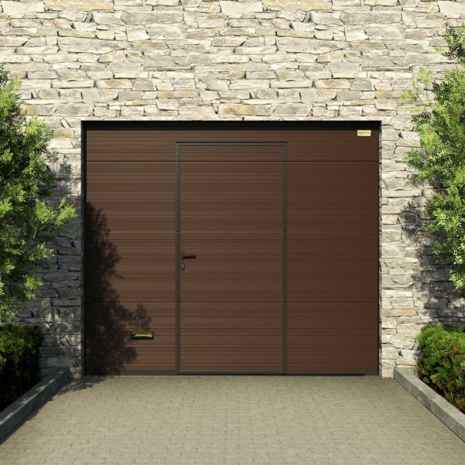Теплые секционные гаражные ворота ALUTECH Prestige 2625×2250мм 48597 Теплые секционные гаражные ворота ALUTECH Prestige 2625×2250мм 48597